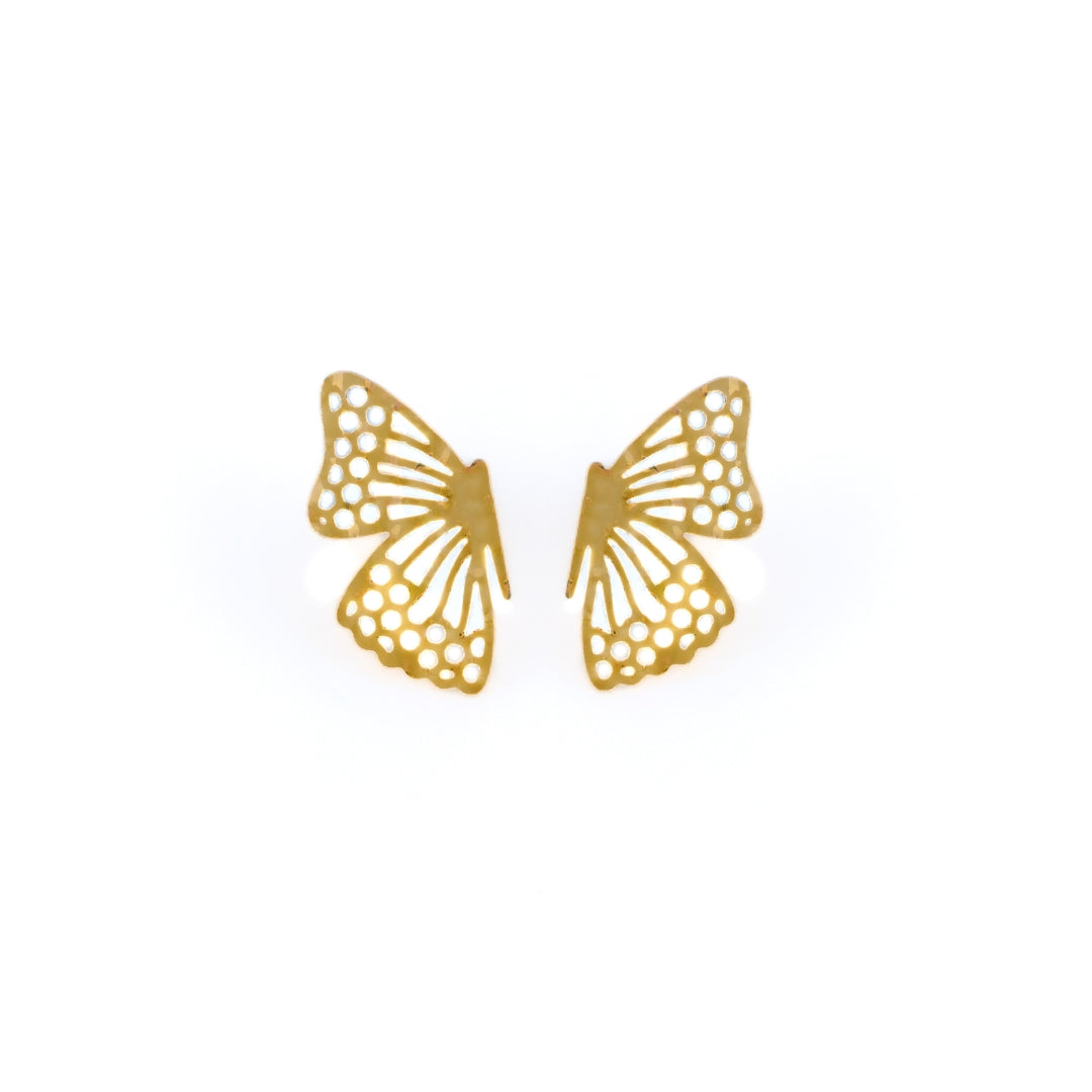 Aretes mariposa grande