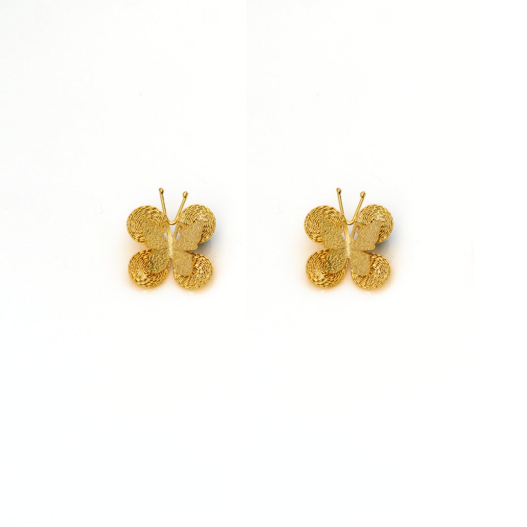 Aretes mariposa filigrana