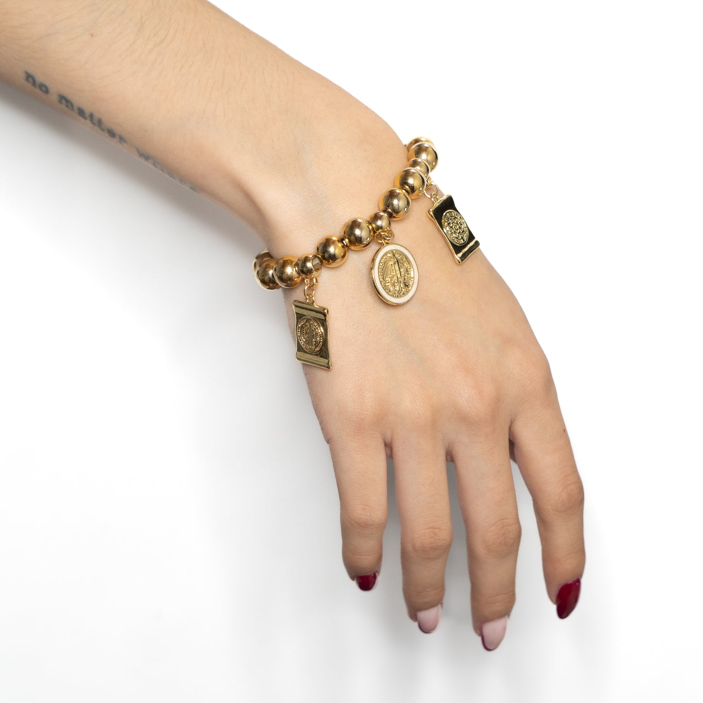 Pulsera balines con dijes grandes