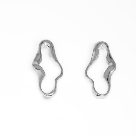 Aretes Munch plateado