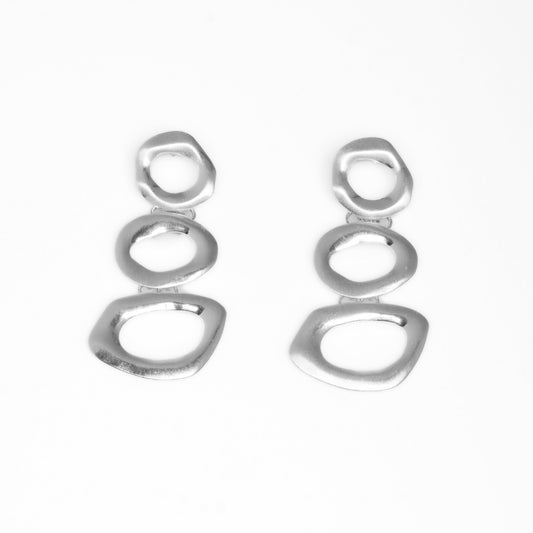 Aretes largos 3 circulos