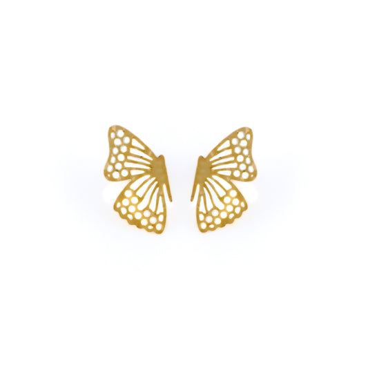 Aretes mariposa grande