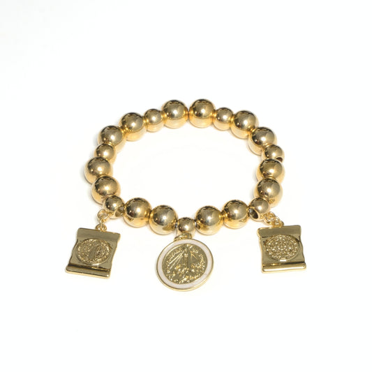 Pulsera balines con dijes grandes