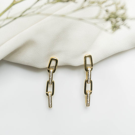 Aretes eslabones