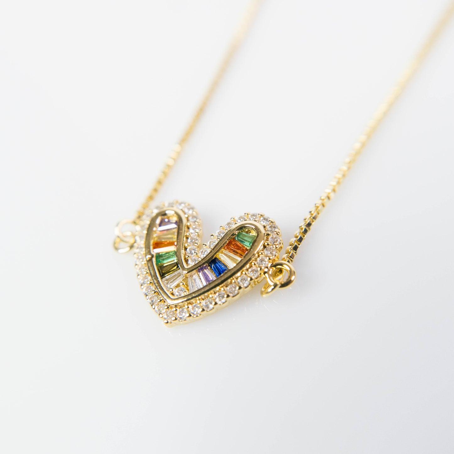 Pulsera brillantes Corazón colores