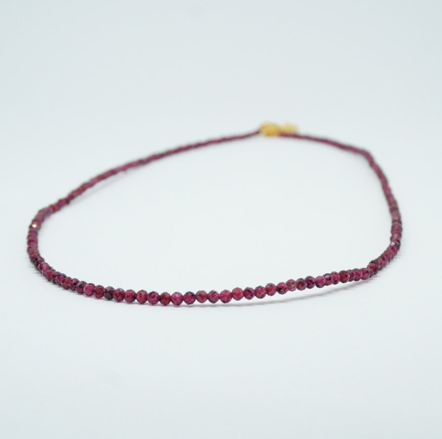 Gargantilla piedra murano Vinotinto