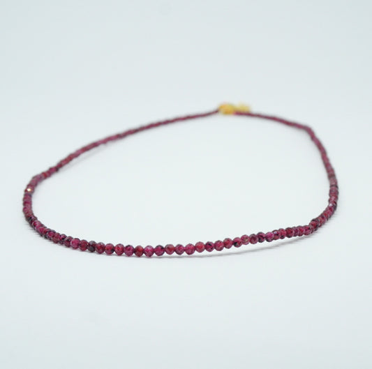 Gargantilla piedra murano Vinotinto