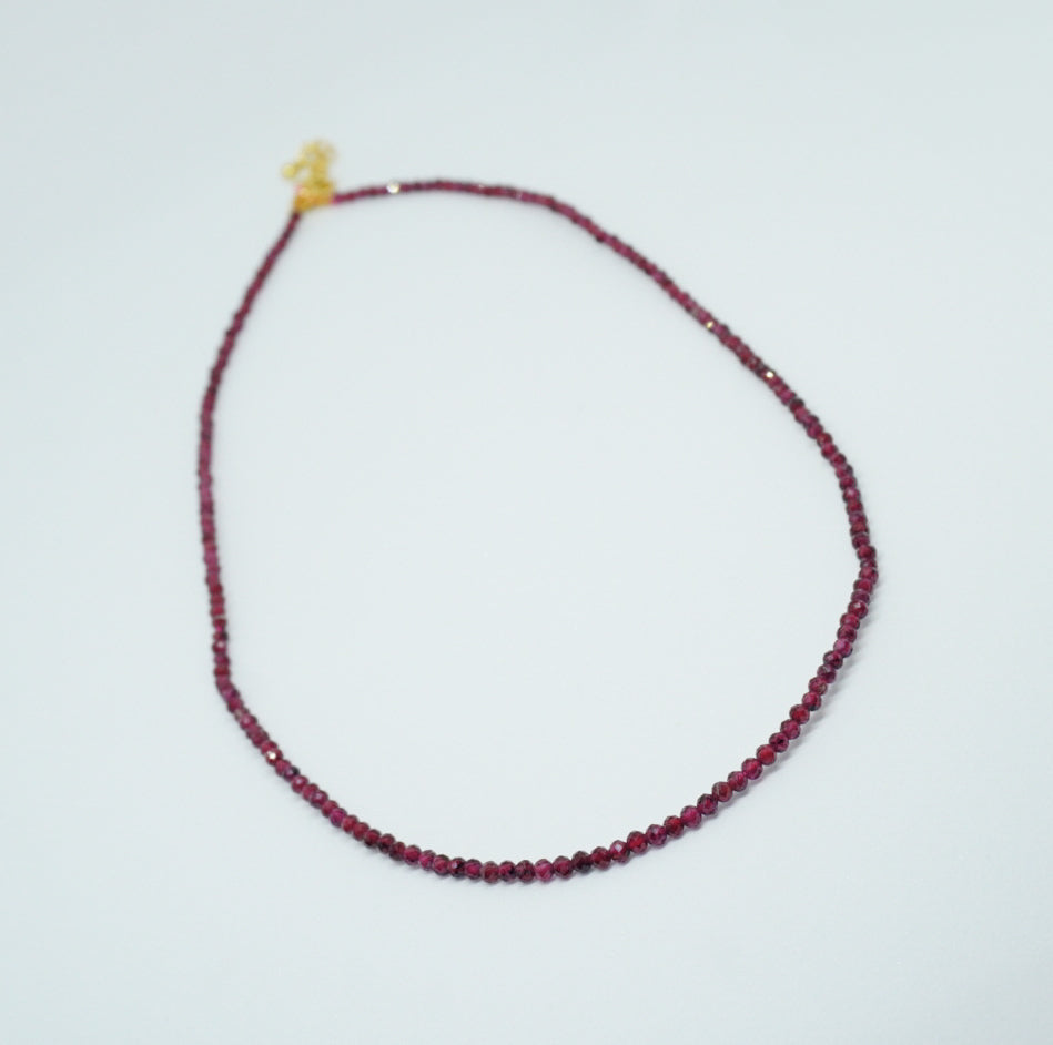 Gargantilla piedra murano Vinotinto