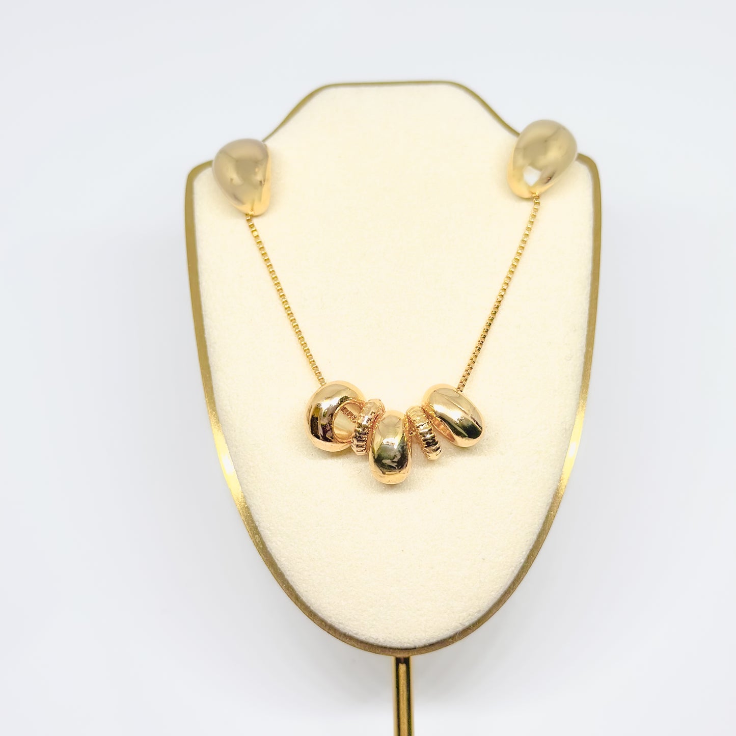 Set Gargantilla+ aretes dorado